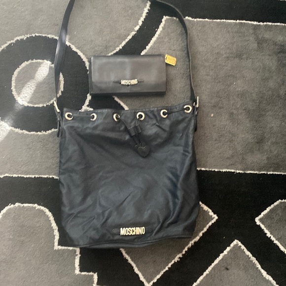 **MOSCHINO VINTAGE PURSE AND WALLET** - Picture 1 of 9